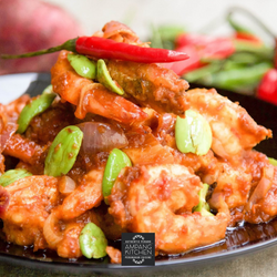 Sambal Prawns with Petai